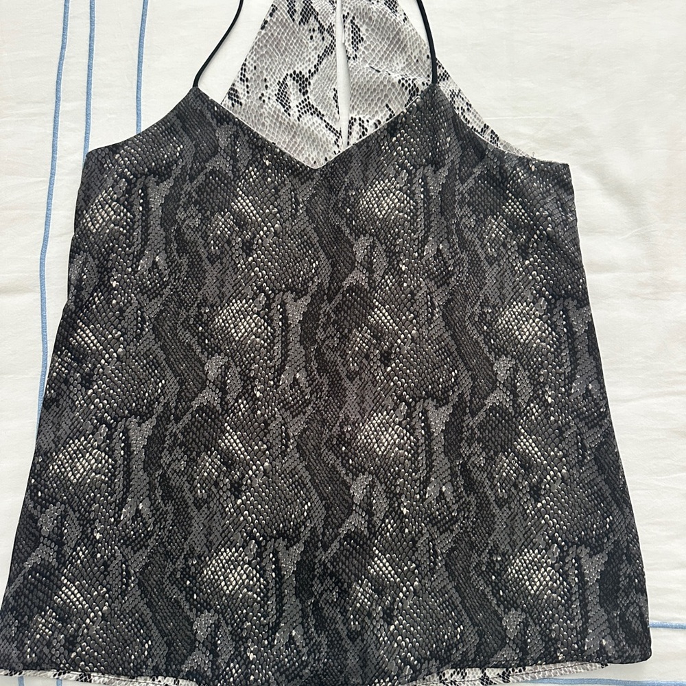 Express Black and White Snake Print Camisole